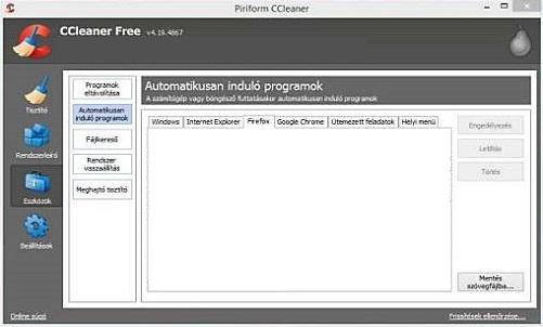 A CCleaner karbantartó szoftverrel egyáltalán nem bonyolult a Windows erőforrásait felszabadítani