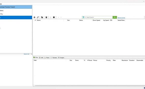 Az utorrent a megadott konfigurációink alapján tölt le torrenteket